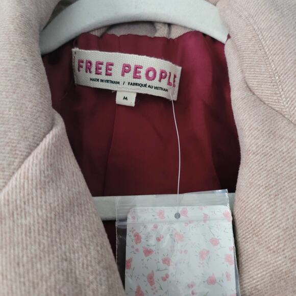 FREE PEOPLE Hanna Slouchy Blazer Jacket in Crema - Picture 5 of 6